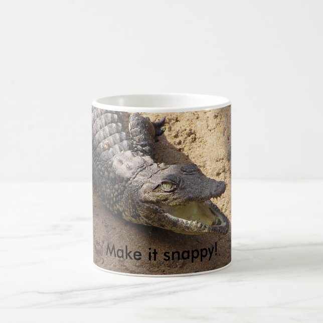 Stellen Sie es bissige Krokodil-Tasse her Kaffeetasse (Mittel)