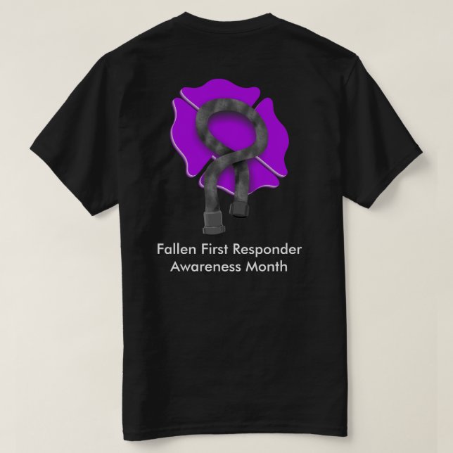 Stellen Sie es purpurroten Feuer-T - Shirt her (Design Rückseite)