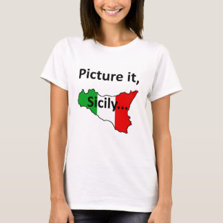 Stellen Sie es, Sizilien-Mädchen-T - Shirt dar
