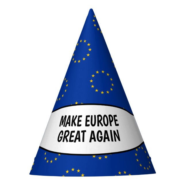 Stellen Sie Europa große wieder politische Partyhütchen (Vorderseite)