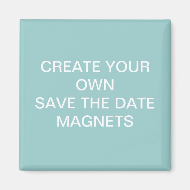 Stellen Sie Ihr eigenes Blau her Save the Date, Magnet (Vorne)