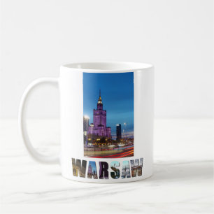 Stellen Sie Ihr eigenes Ferien-Foto Warschaus Kaffeetasse