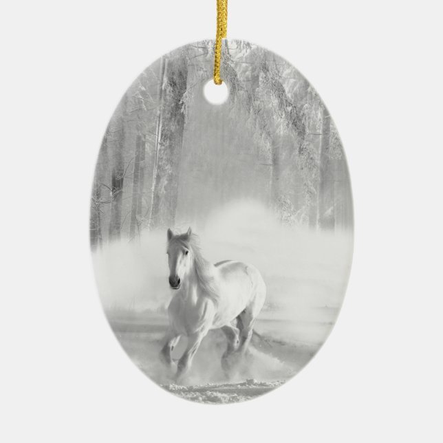 Stellen Sie Ihr eigenes Haustier-Pferd her Keramik Ornament (Vorne)