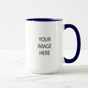 Stellen Sie Ihr eigenes Marine-Blau Tasse