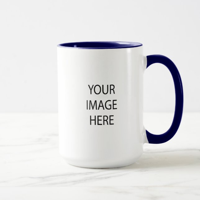 Stellen Sie Ihr eigenes Marine-Blau Tasse (Rechts)