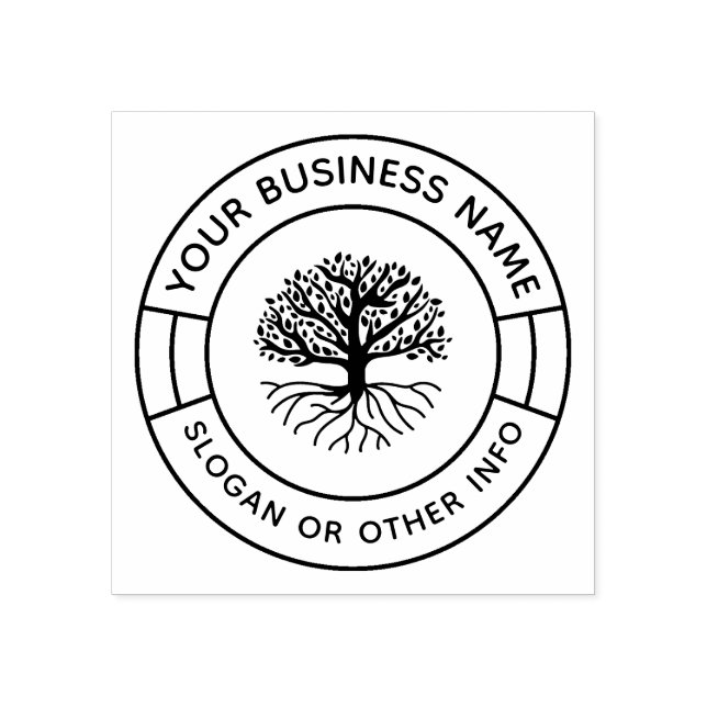 Stellen Sie Ihr eigenes modernes Round-Business-Lo Gummistempel (Prägung)
