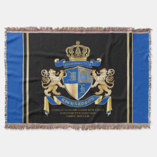 Stellen Sie Ihr eigenes Wappen blaues Decke