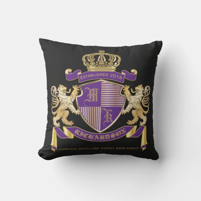 Stellen Sie Ihr eigenes Wappen Kissen (Vorderseite)