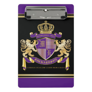 Stellen Sie Ihr eigenes Wappen Mini Klemmbrett