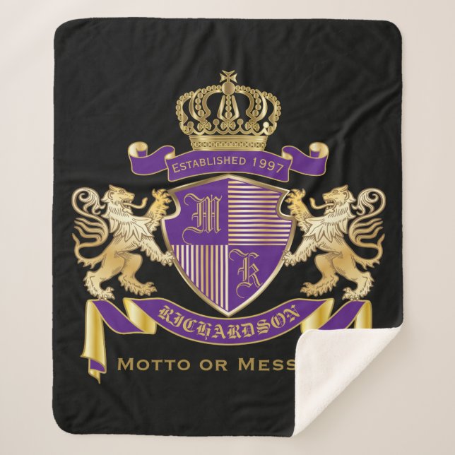 Stellen Sie Ihr eigenes Wappen Sherpadecke (Vorderseite)