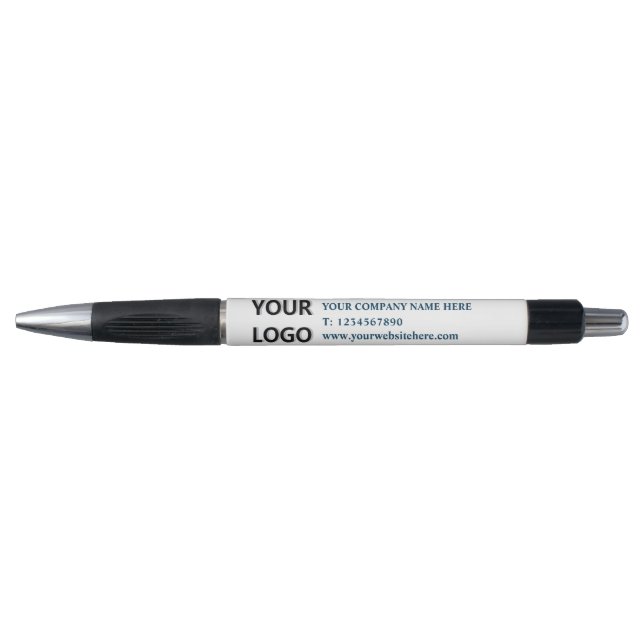 Stellen Sie Ihr Firmenlogo und den Text-Werbe-Pen  Kugelschreiber (Vorderseite)