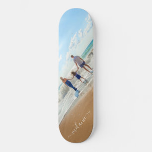 Stellen Sie Ihr Foto-Skateboard-Geschenk mit Namen Skateboard