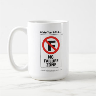 Stellen Sie Ihr Leben eine "keine Ausfall-Zonen-" Kaffeetasse
