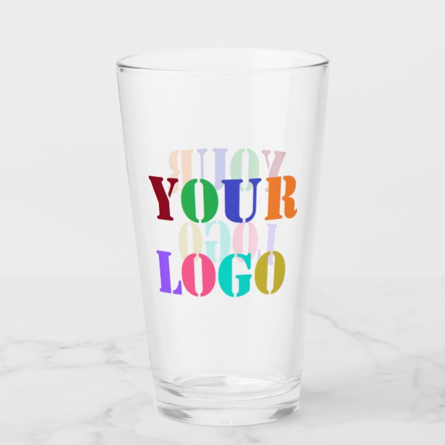 Stellen Sie Ihr Logo-Foto für die Werbefirma Glass Glas (Vorderseite)