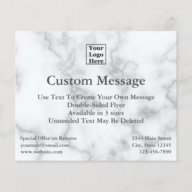 Stellen Sie Ihr Logo hier auf eleganten Imitate au Flyer (Vorne)