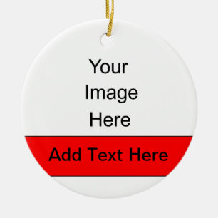 Stellen Sie Ihre eigene personalisierte Verzierung Keramik Ornament
