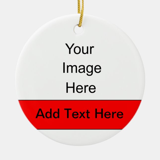 Stellen Sie Ihre eigene personalisierte Verzierung Keramik Ornament (Vorne)