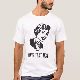 STELLEN SIE IHRE EIGENE RETRO MAMA HER, DIE T-Shirt