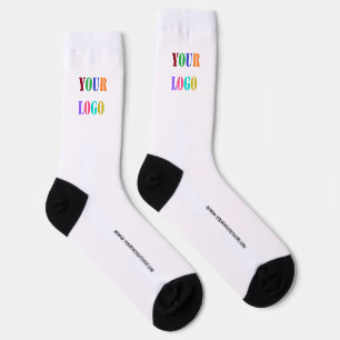 Stellen Sie Ihre Firmenlogos und Textgeschäftsocks Socken