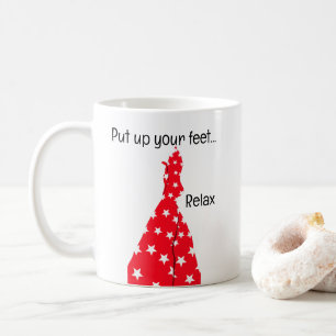 Stellen Sie Ihre Füße auf Entspannung Tasse