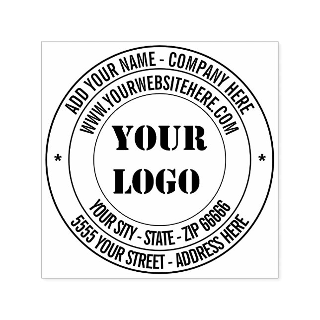 Stellen Sie Ihre Logo-Adresse selbst-farbige Brief Permastempel (Design)