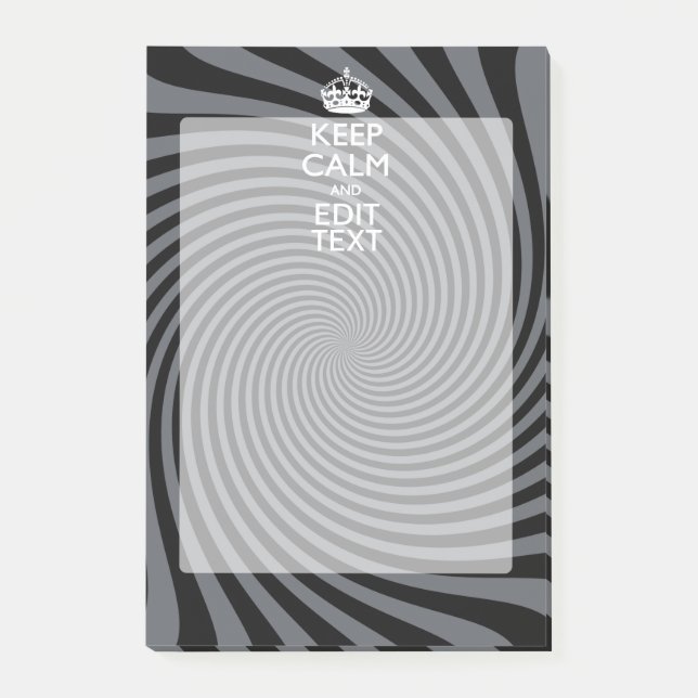 Stellen Sie Ihren Behalten, ruhigen Text auf schwa Post-it Klebezettel (Vorderseite)