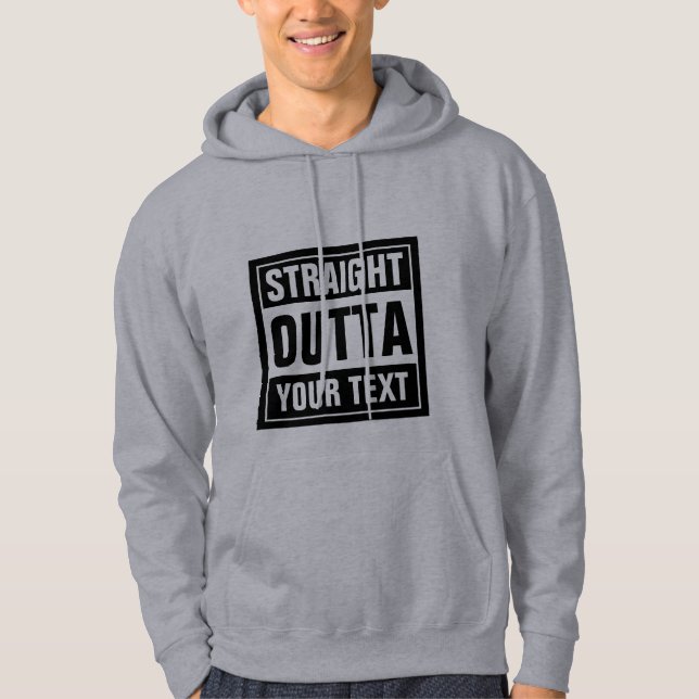 Stellen Sie Ihren eigenen personalisierten GERADEN Hoodie (Vorderseite)