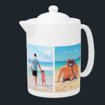 Stellen Sie Ihren Familienerlebnislehrer mit Text<br><div class="desc">Teapots mit massgeschneiderten Foto Collage Family Liebe Personalisierter Text - Mutter / Vater / Kinder / Eltern / Paar - Moderne maßgeschneiderte Fotos Einzigartiges Design - Spezielle Familie / Freunde oder Personal Teapot Geschenk - Fügen Sie Ihre Fotos / oder Text - Name ! Wählen Sie Schriftart / Größe /...</div>