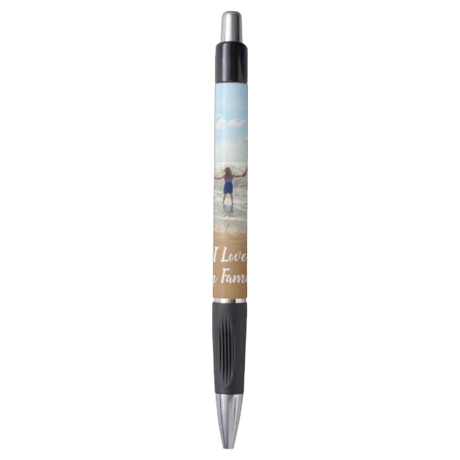 Stellen Sie Ihren Foto Pen Geschenktext ein - Ich  Kugelschreiber (Vorderseite Vertikal)