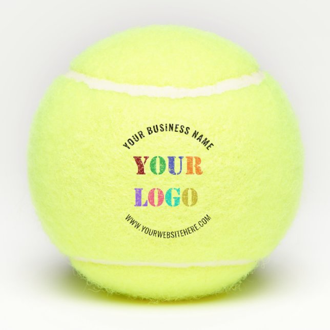 Stellen Sie Ihren Logo-Text für Personalisierte Te Tennisbälle (Rückseite)