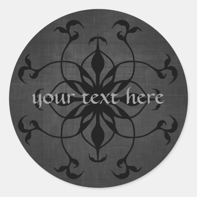 Stellen Sie Ihren Text auf diese wunderschönen got Runder Aufkleber (Vorderseite)