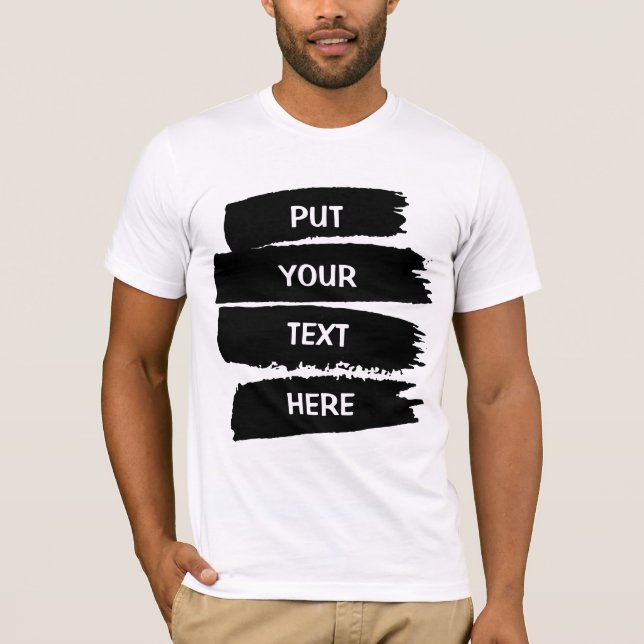 Stellen Sie Ihren Text her, um die persönliche Ein T-Shirt (Vorderseite)