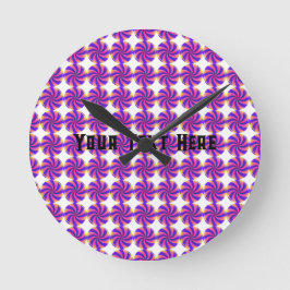 Stellen Sie Ihren Text hier Text Süßes Süßes Süßes Runde Wanduhr