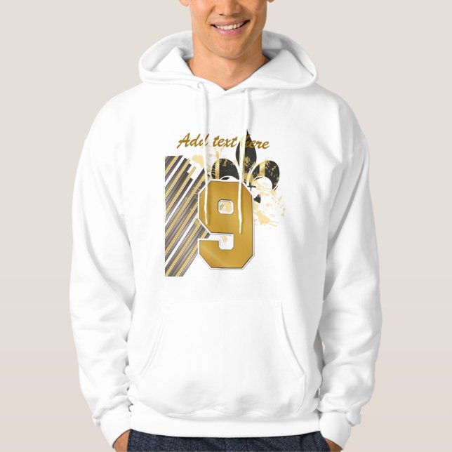 Stellen Sie Ihren Text, Ihre Lilie ein Hoodie (Vorderseite)