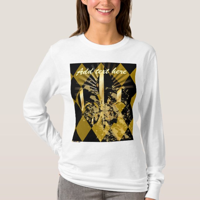 Stellen Sie Ihren Text, Ihre Lilie ein T-Shirt (Vorderseite)