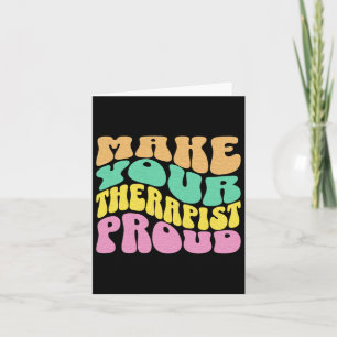 Stellen Sie Ihren Therapeuten Stolperaufkleber her Karte