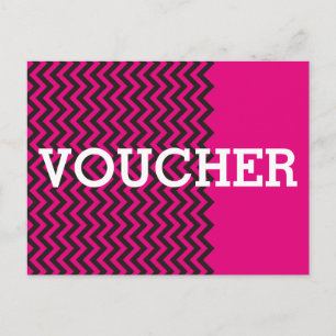 Stellen Sie Ihren Voucher mit Text, Zeichen, Bild Postkarte