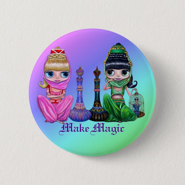 Stellen Sie magischen Knopf her Button (Vorderseite)