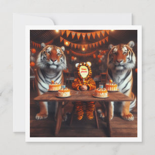 Stellen Sie mein Gesicht in das Bild, Tiger und Ki Karte