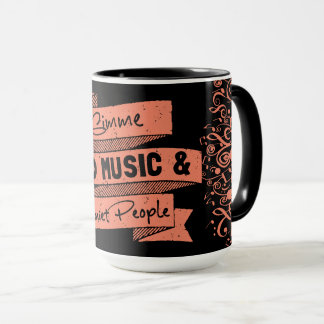 Stellen Sie Persönlichkeit laute Musik ruhige Leut Tasse