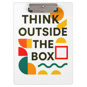 Stellen Sie sich außerhalb der Box heraus - Inspir Klemmbrett