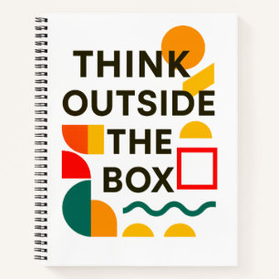 Stellen Sie sich außerhalb der Box heraus - Inspir Notizbuch