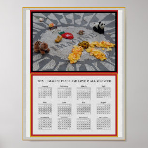 Stellen Sie sich das Peace Foto 2024 Calendar vor. Poster