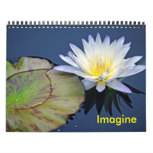 Stellen Sie sich den Calendar des Wasserlilies vor Kalender