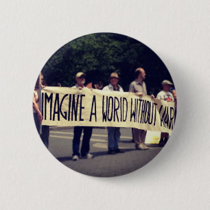 Stellen Sie sich eine Welt ohne Krieg vor Button