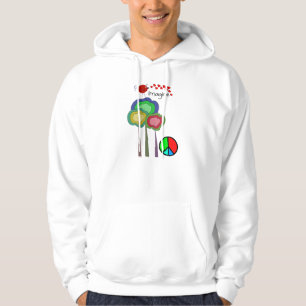 Stellen Sie sich einen Künstlerischen Friedensvoge Hoodie