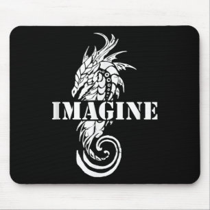Stellen Sie sich Fantasy Dragon Tattoo Style vor Mousepad