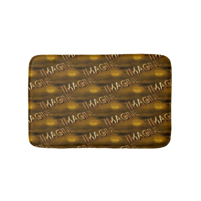 Stellen Sie sich Fantasy Sky Inspirational Muster  Badematte (Vorderseite)