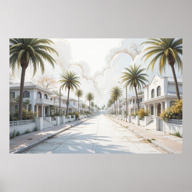 Stellen Sie sich friedliche, himmlische Orte 3 vor Poster (Vorne)