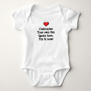 Stellen Sie sich hier Ihr eigenes lustiges Angebot Baby Strampler
